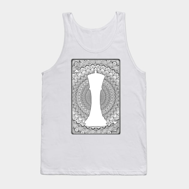 King Card Mandala Tank Top by ink.by.shweta